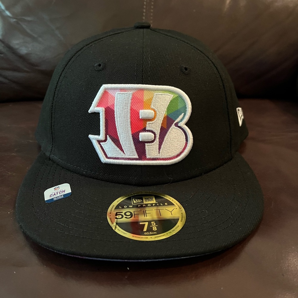 Cincinnati Bengals NFL New Era Fitted Hat size 7 5/8 On-Field